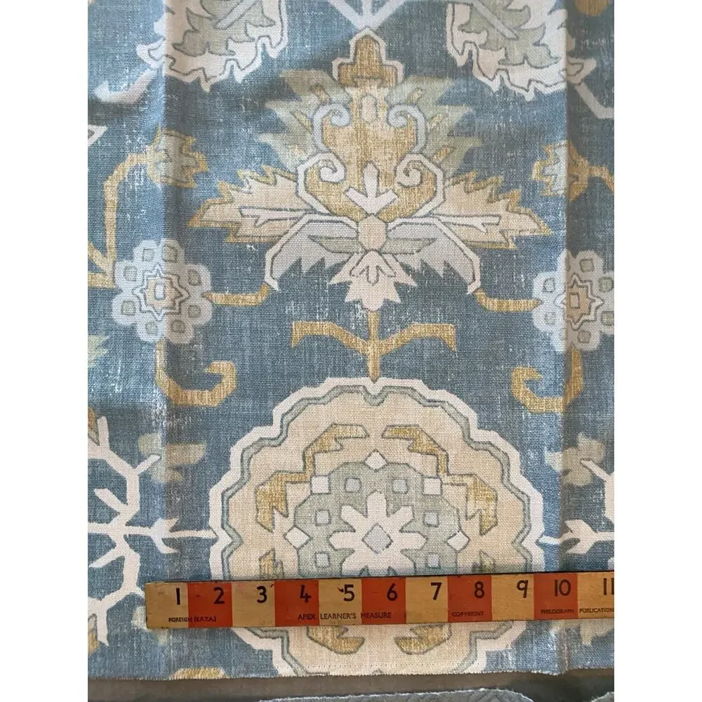 Thibaut Mahal Aqua Plus Coordinate Geometric Jacquard Fabric Samples 25